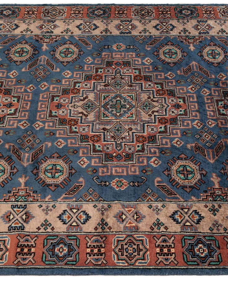 Detail image of 4' 4 x 6' 1  Hand Knotted Kazak Oriental Wool Rug