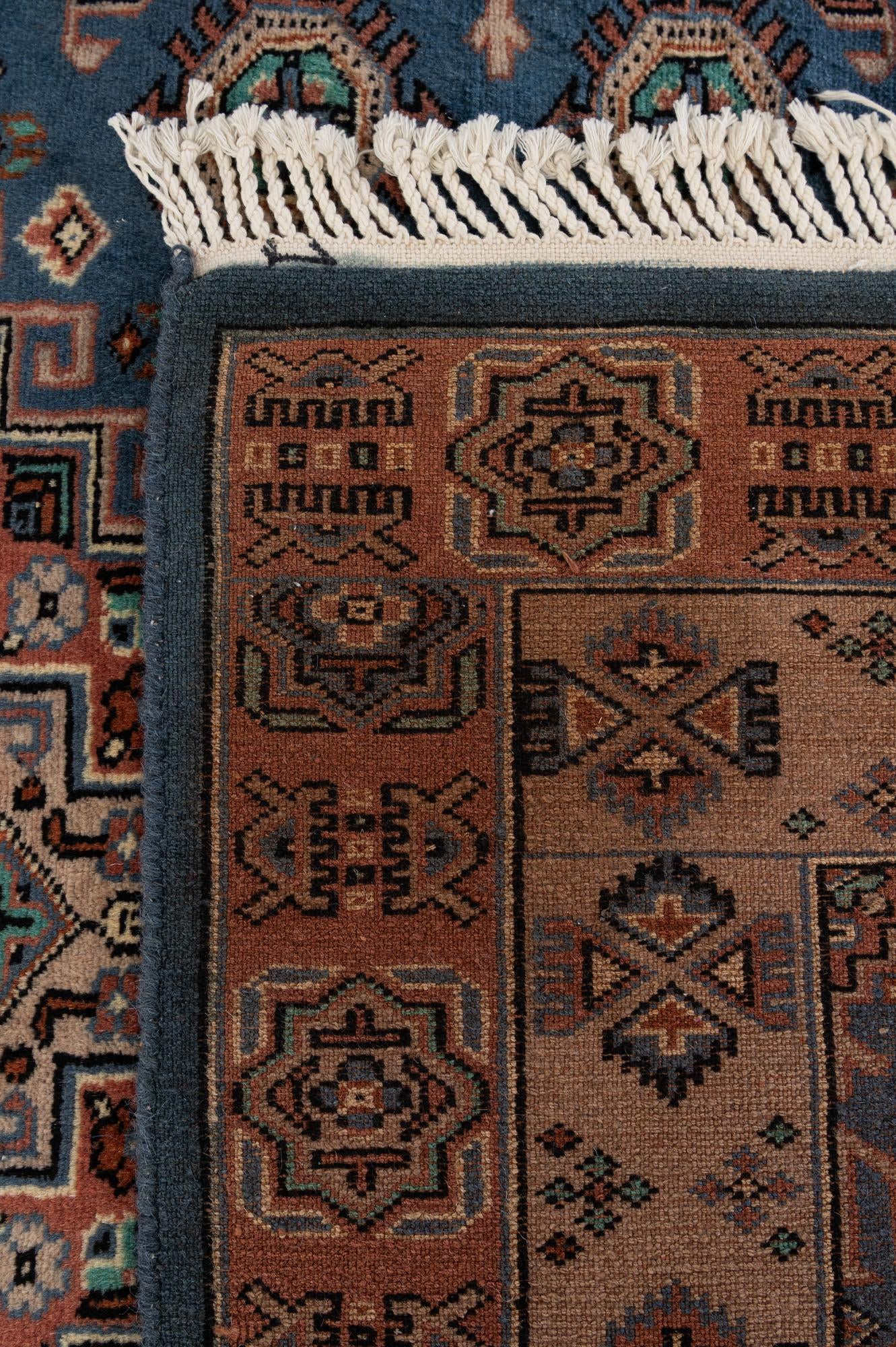 4' 4 x 6' 1 Hand Knotted Kazak Oriental Wool Rug