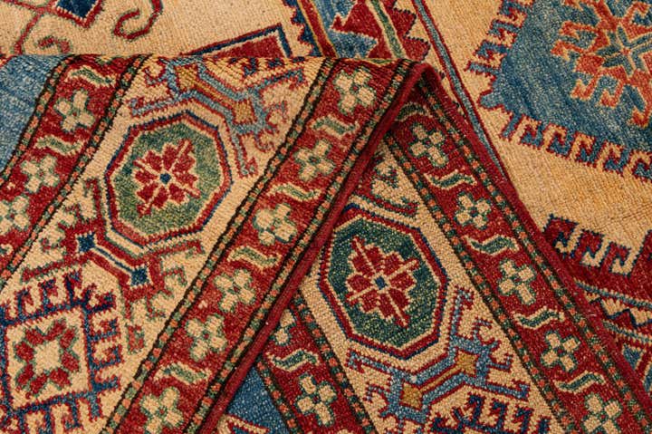 6' 1 x 9' Hand Knotted Kazak Wool Rug