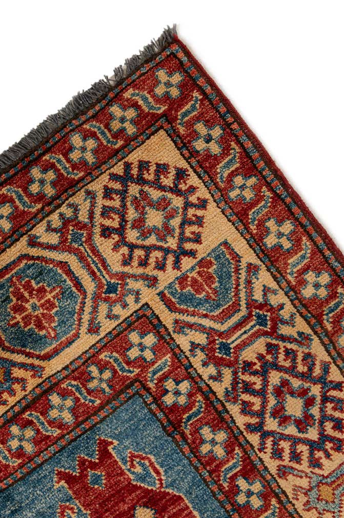 6' 1 x 9' Hand Knotted Kazak Wool Rug