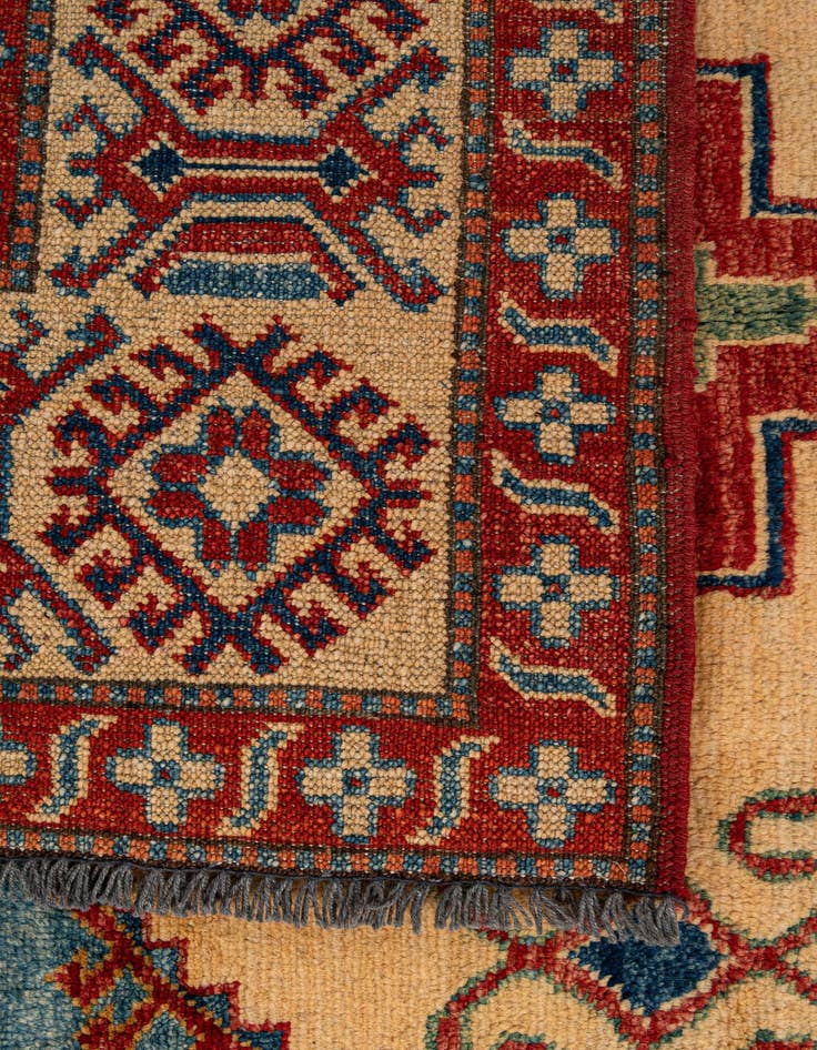 Detail image of 6' 1 x 8' 9  Hand Knotted Kazak Wool Rug