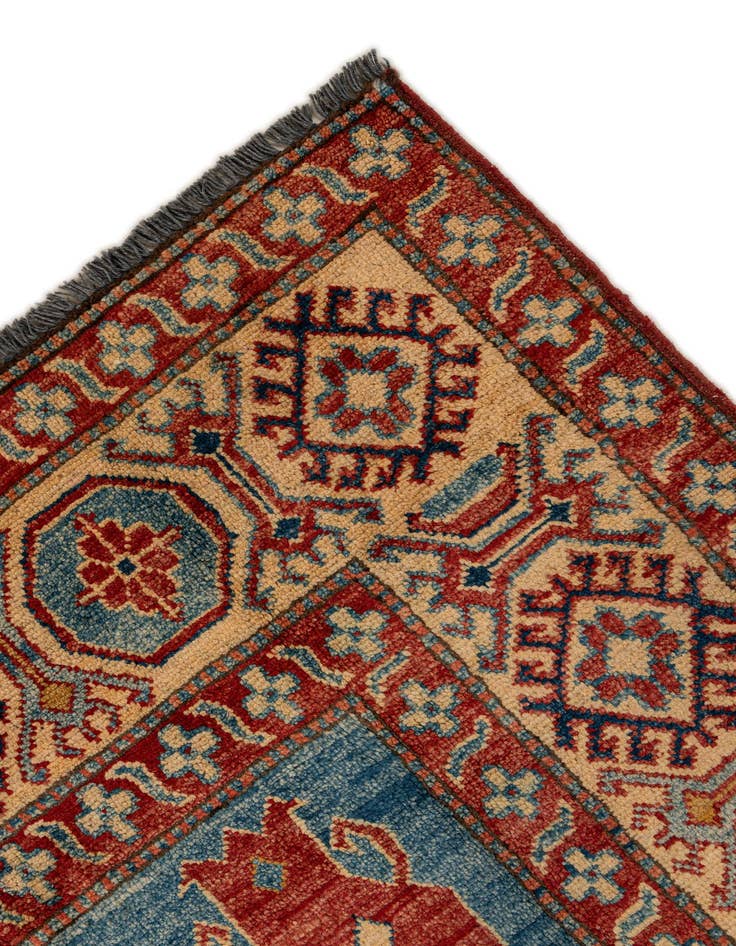 Detail image of 6' 1 x 8' 9  Hand Knotted Kazak Wool Rug