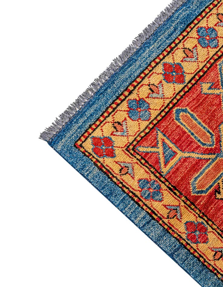 Detail image of 9' x 12' 1  Hand Knotted Kazak Wool Rug