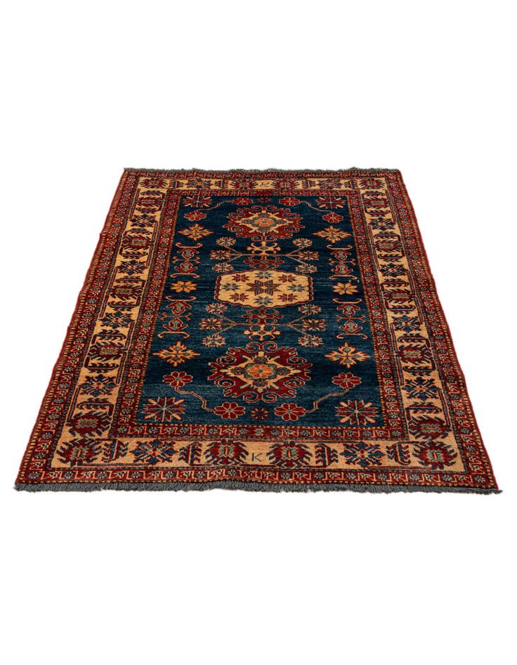 Detail image of 3' 9 x 5' 6 Hand Knotted Kazak Wool Rug