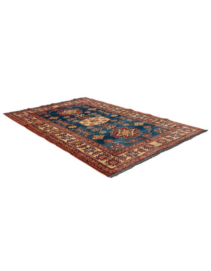 3' 9 x 5' 6 Hand Knotted Kazak Wool Rug