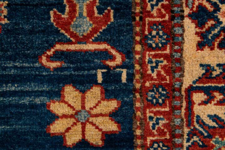 3' 9 x 5' 6 Hand Knotted Kazak Wool Rug