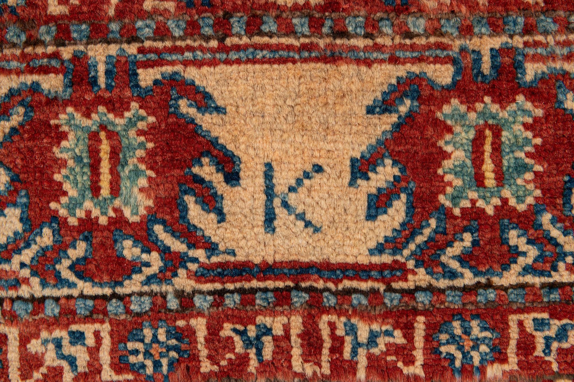 3' 9 x 5' 6 Hand Knotted Kazak Wool Rug