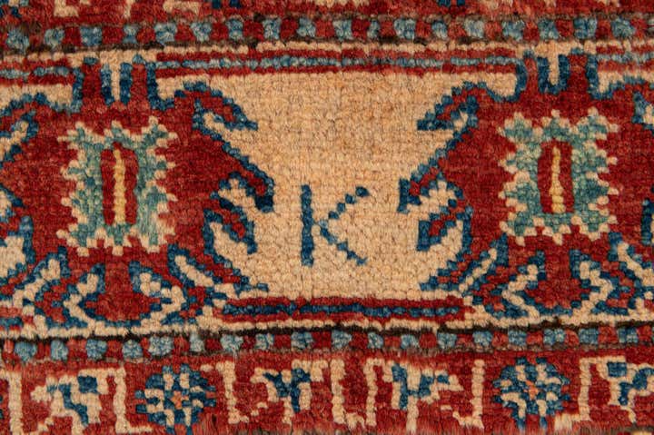 3' 9 x 5' 6 Hand Knotted Kazak Wool Rug
