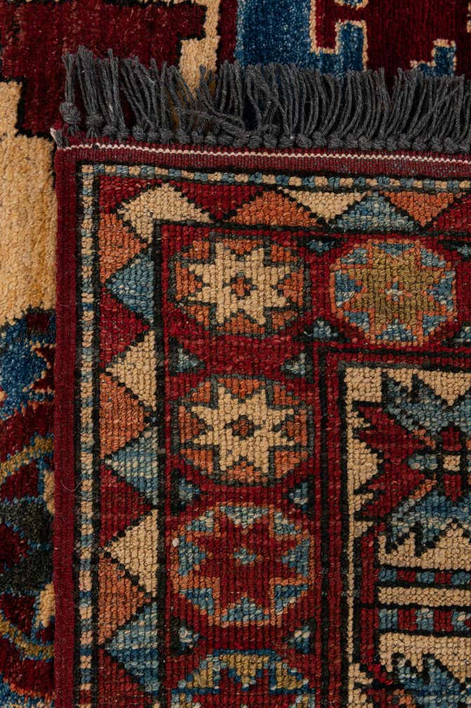 5' 3 x 6' 6 Hand Knotted Kazak Wool Rug