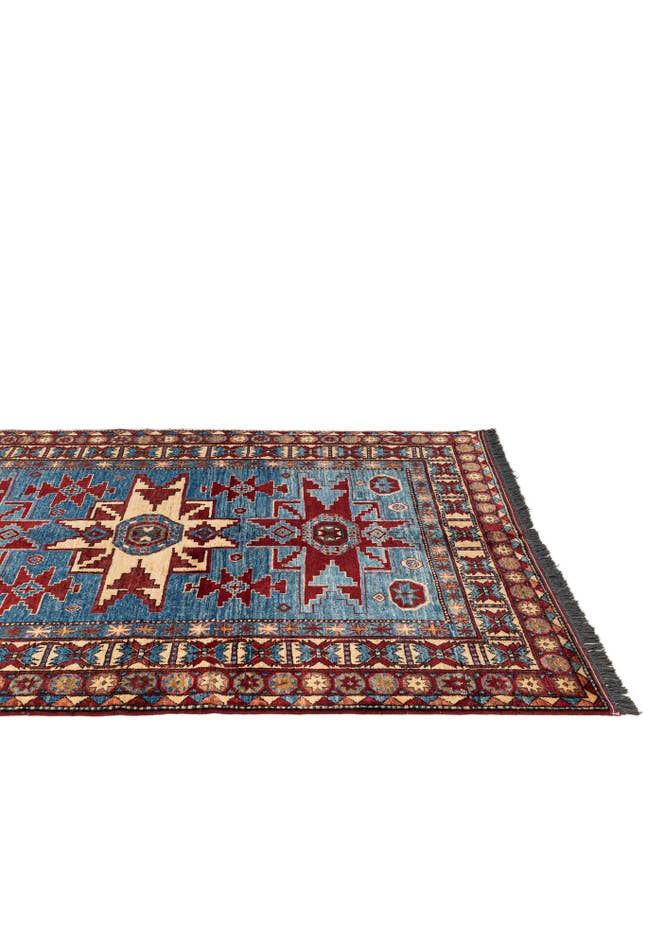 Detail image of 5' 3 x 6' 6 Hand Knotted Kazak Wool Rug