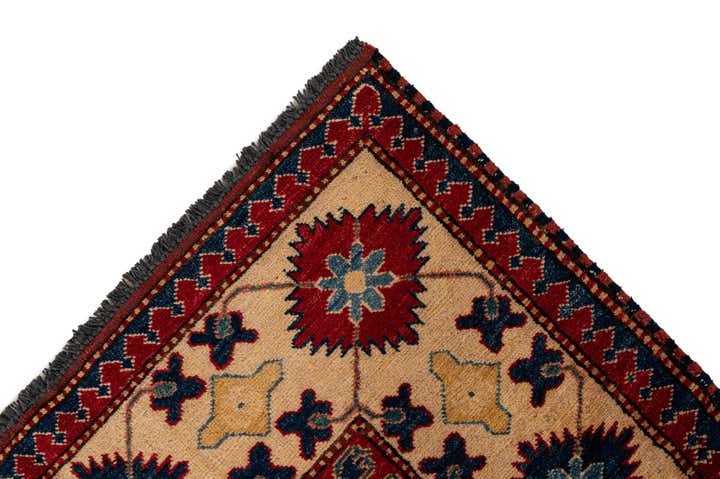 5' 11 x 8' 10 Hand Knotted Kazak Wool Rug