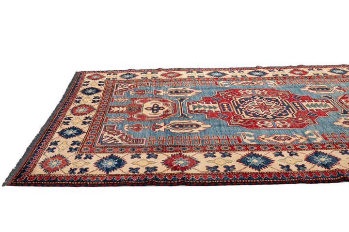 5' 11 x 8' 10 Hand Knotted Kazak Wool Rug