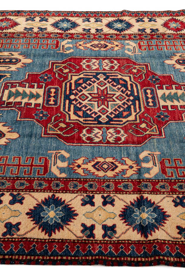 Detail image of 5' 11 x 8' 10 Hand Knotted Kazak Wool Rug