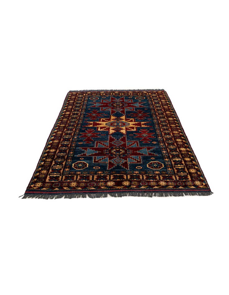 Detail image of 4' 11 x 6' 9  Hand Knotted Kazak Wool Rug