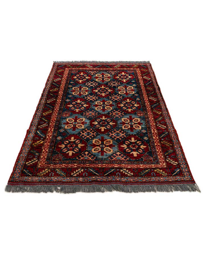 3' 11 x 6' Hand Knotted Kazak Wool Rug
