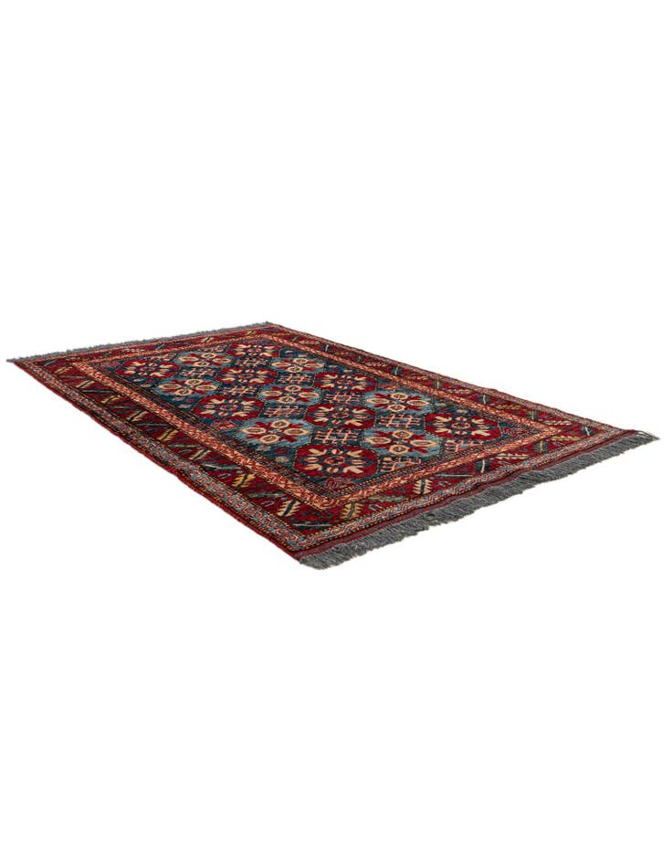 Detail image of 3' 11 x 6'  Hand Knotted Kazak Wool Rug