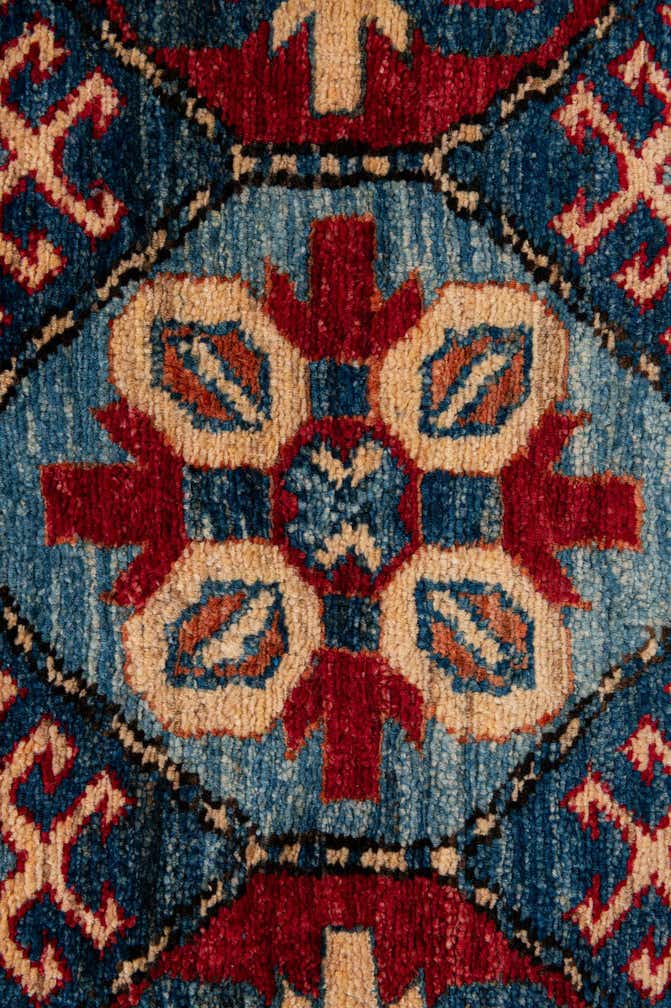 3' 11 x 6' Hand Knotted Kazak Wool Rug