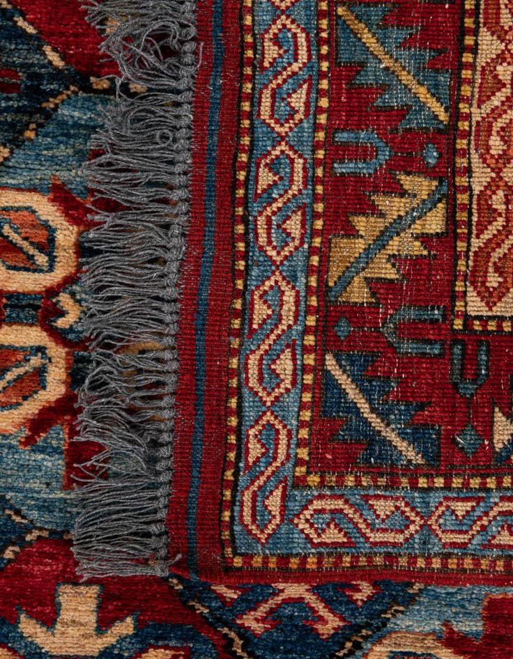 Detail image of 3' 11 x 6'  Hand Knotted Kazak Wool Rug
