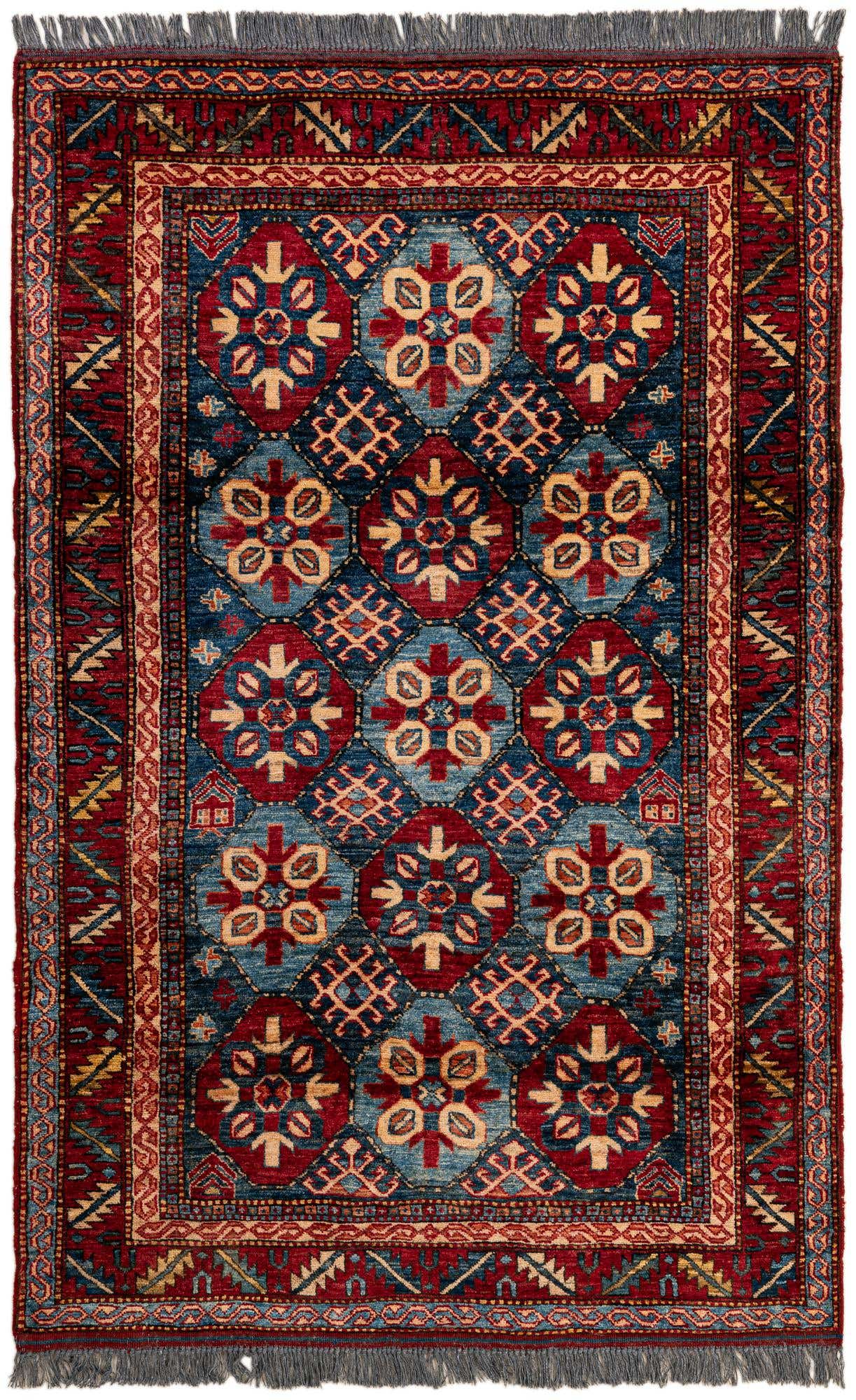 3' 11 x 6' Hand Knotted Kazak Wool Rug