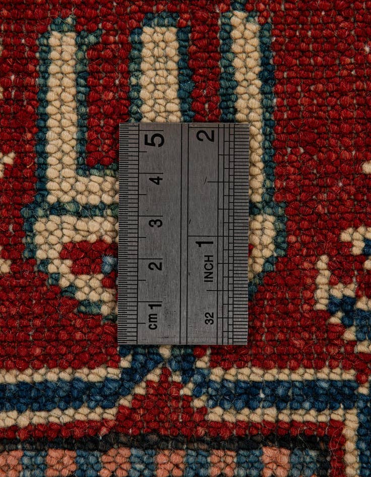 Detail image of 4' 1 x 5' 9  Hand Knotted Kazak Wool Rug