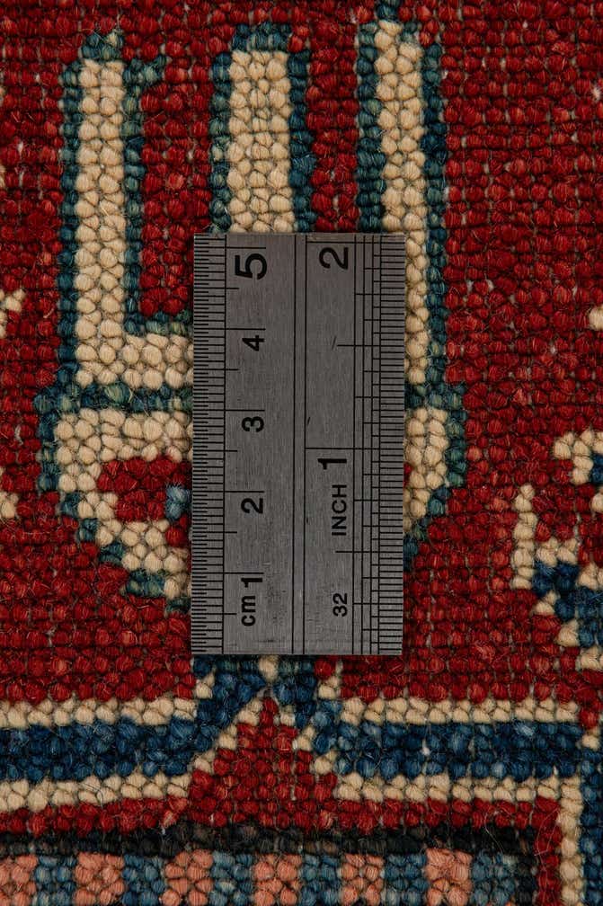 4' 1 x 5' 9 Hand Knotted Kazak Wool Rug