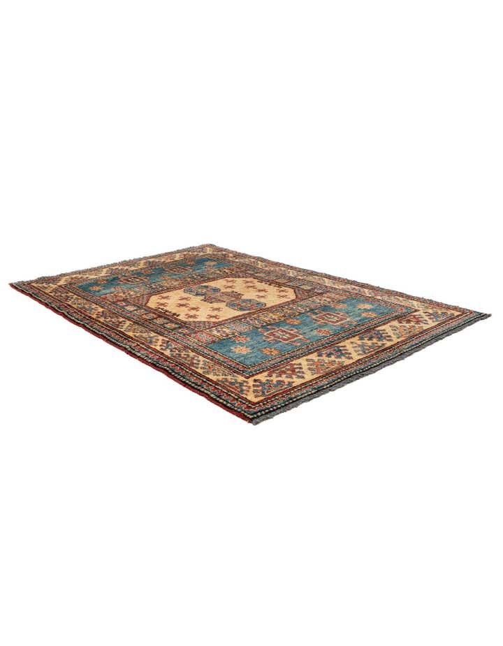 3' 9 x 5' 7 Hand Knotted Kazak Wool Rug