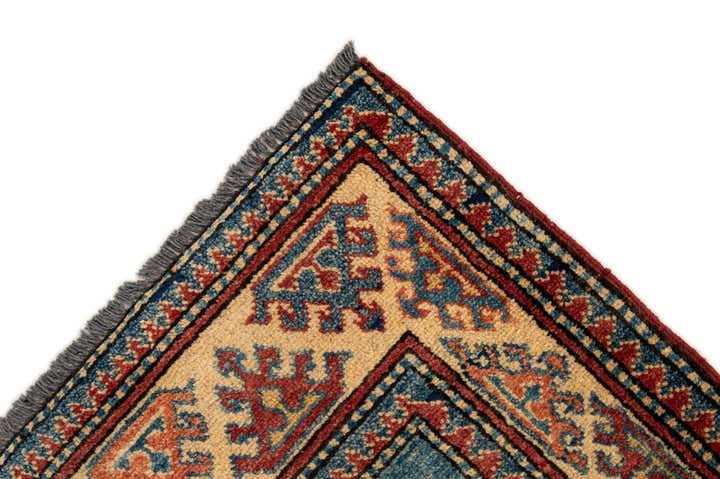 3' 9 x 5' 7 Hand Knotted Kazak Wool Rug