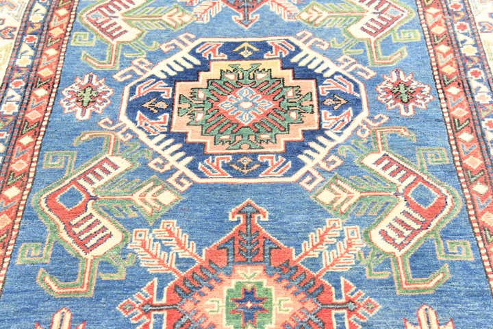 5' x 6' 8 Hand Knotted Kazak Oriental Rug