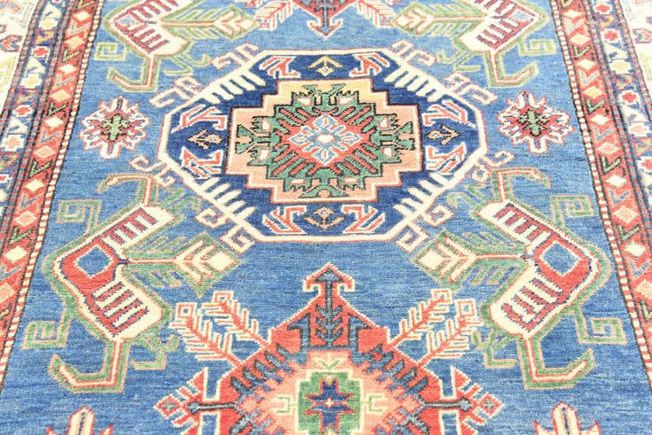 Detail image of 5' x 6' 8 Hand Knotted Kazak Oriental Rug