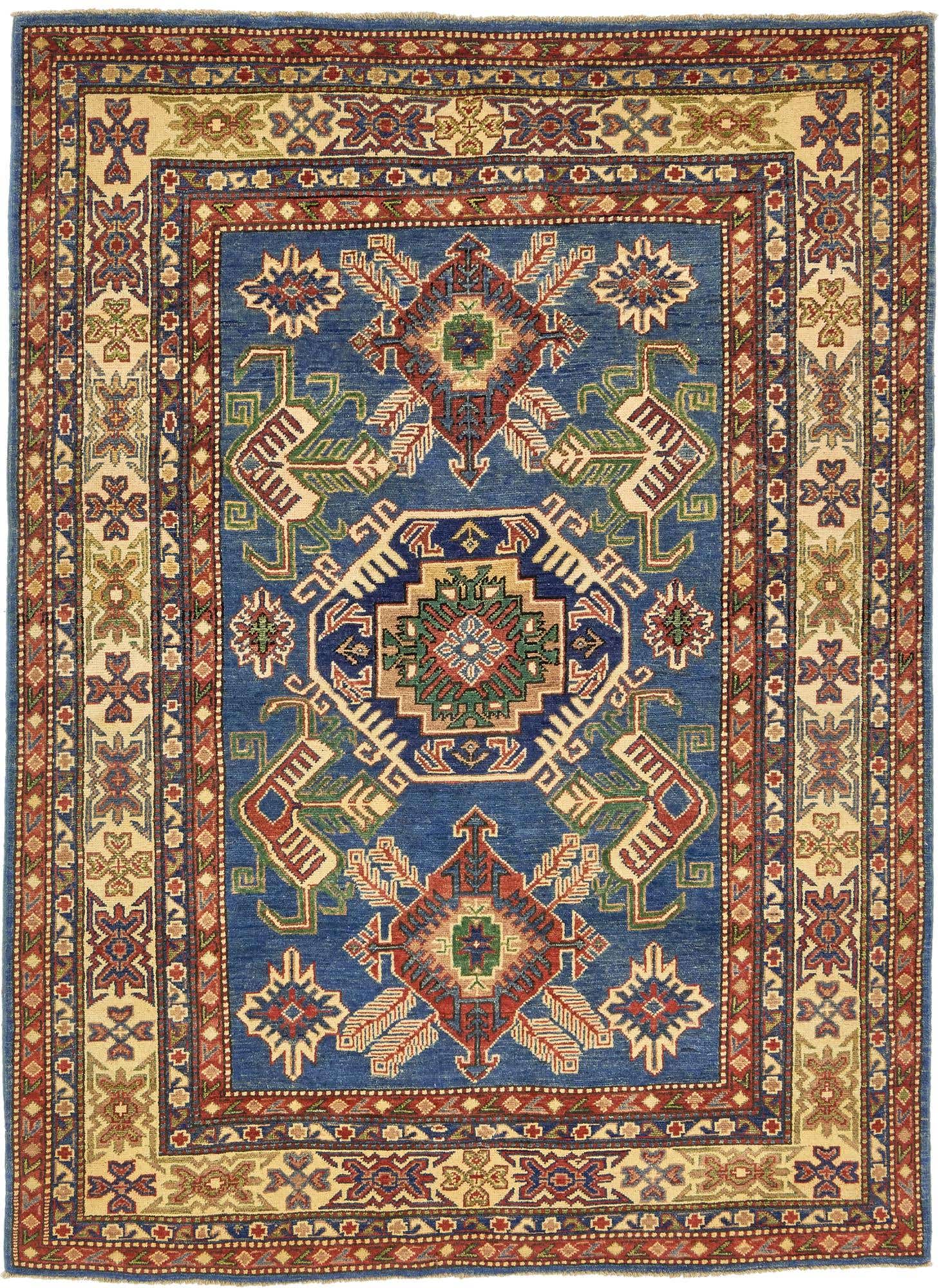 5' x 6' 8 Hand Knotted Kazak Oriental Rug