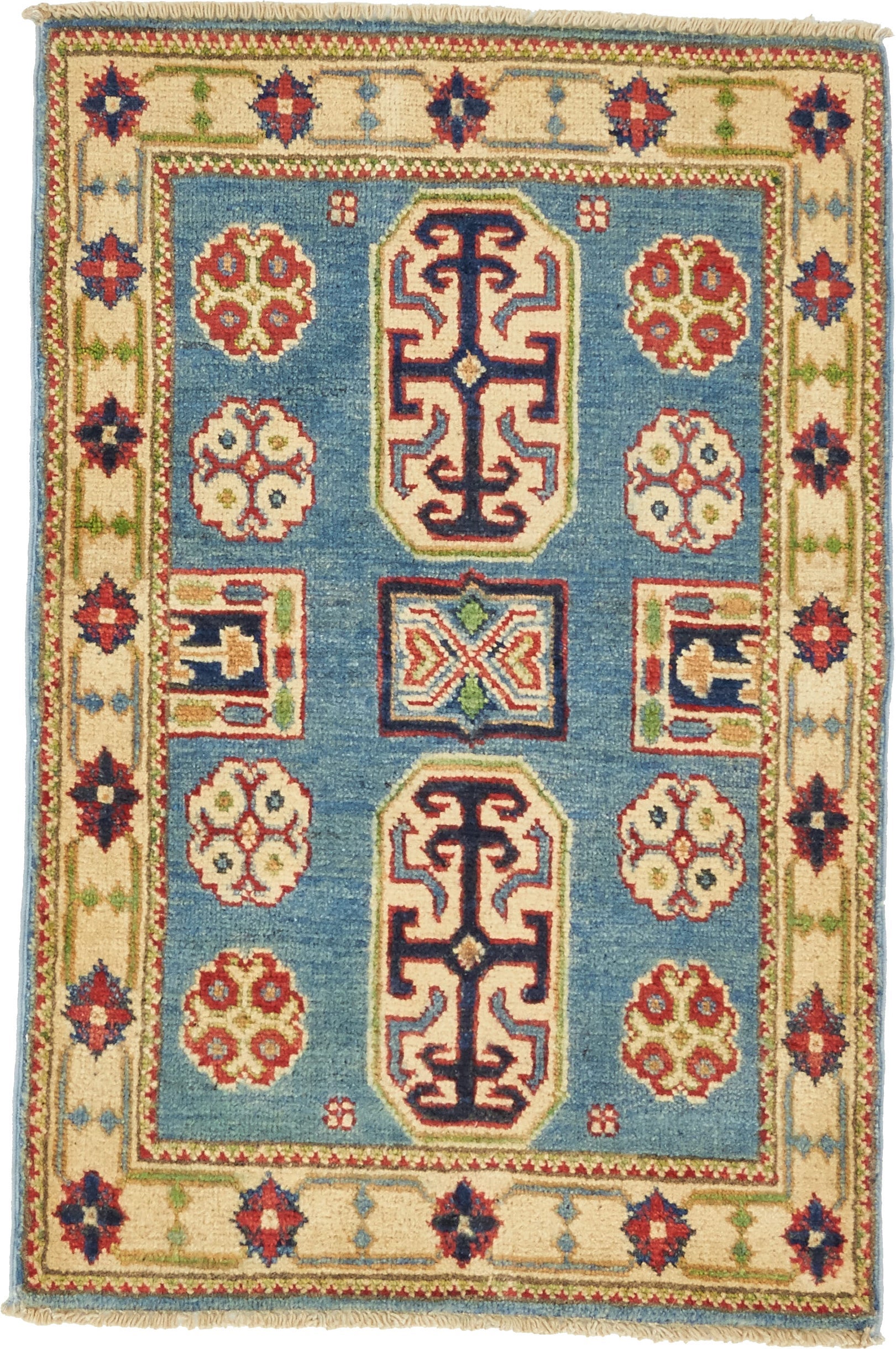 2' x 3' Hand Knotted Kazak Oriental Rug