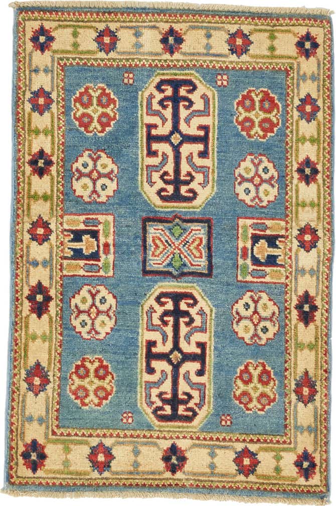 2' x 3' Hand Knotted Kazak Oriental Rug