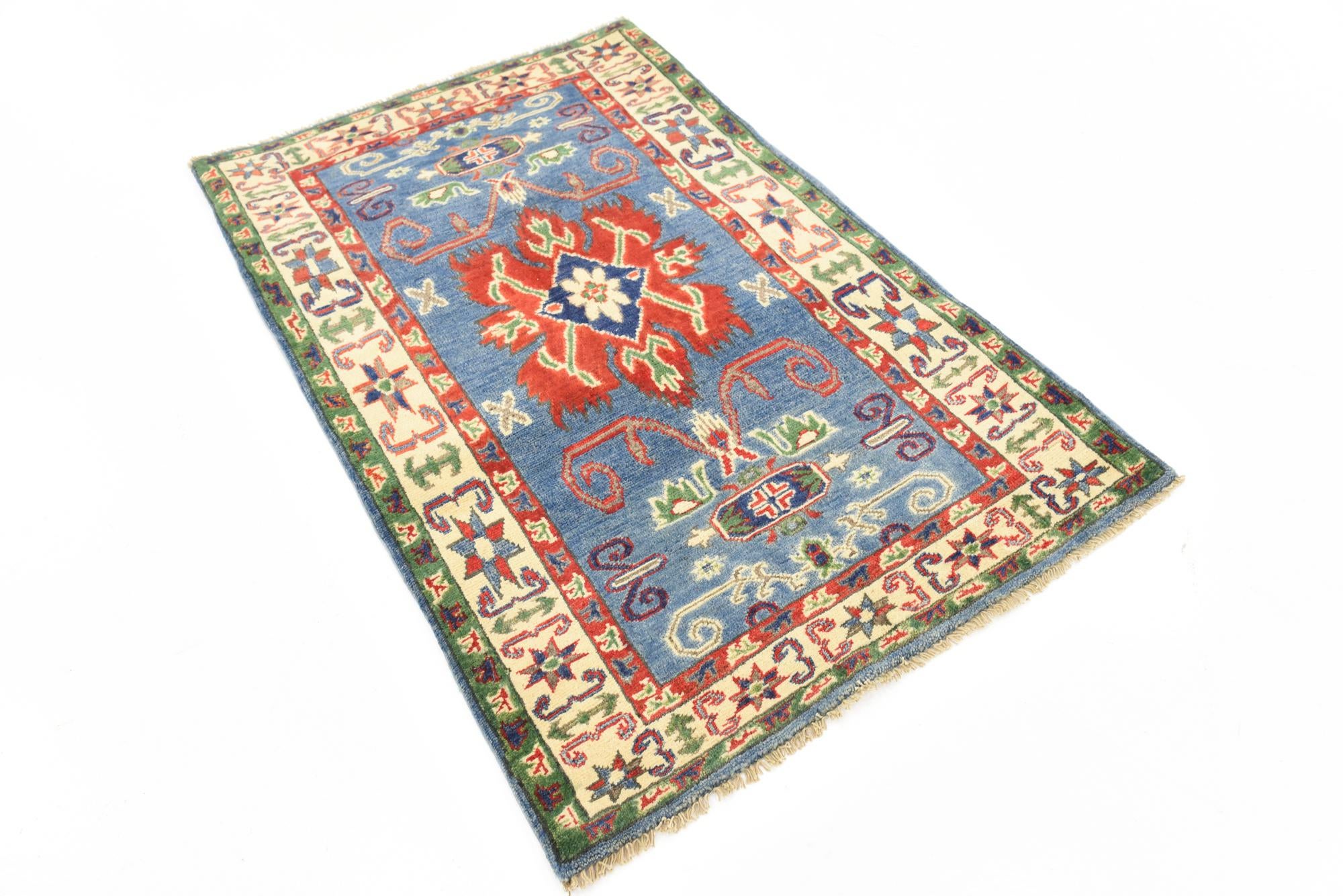 2' 10 x 4' 5 Hand Knotted Kazak Oriental Rug