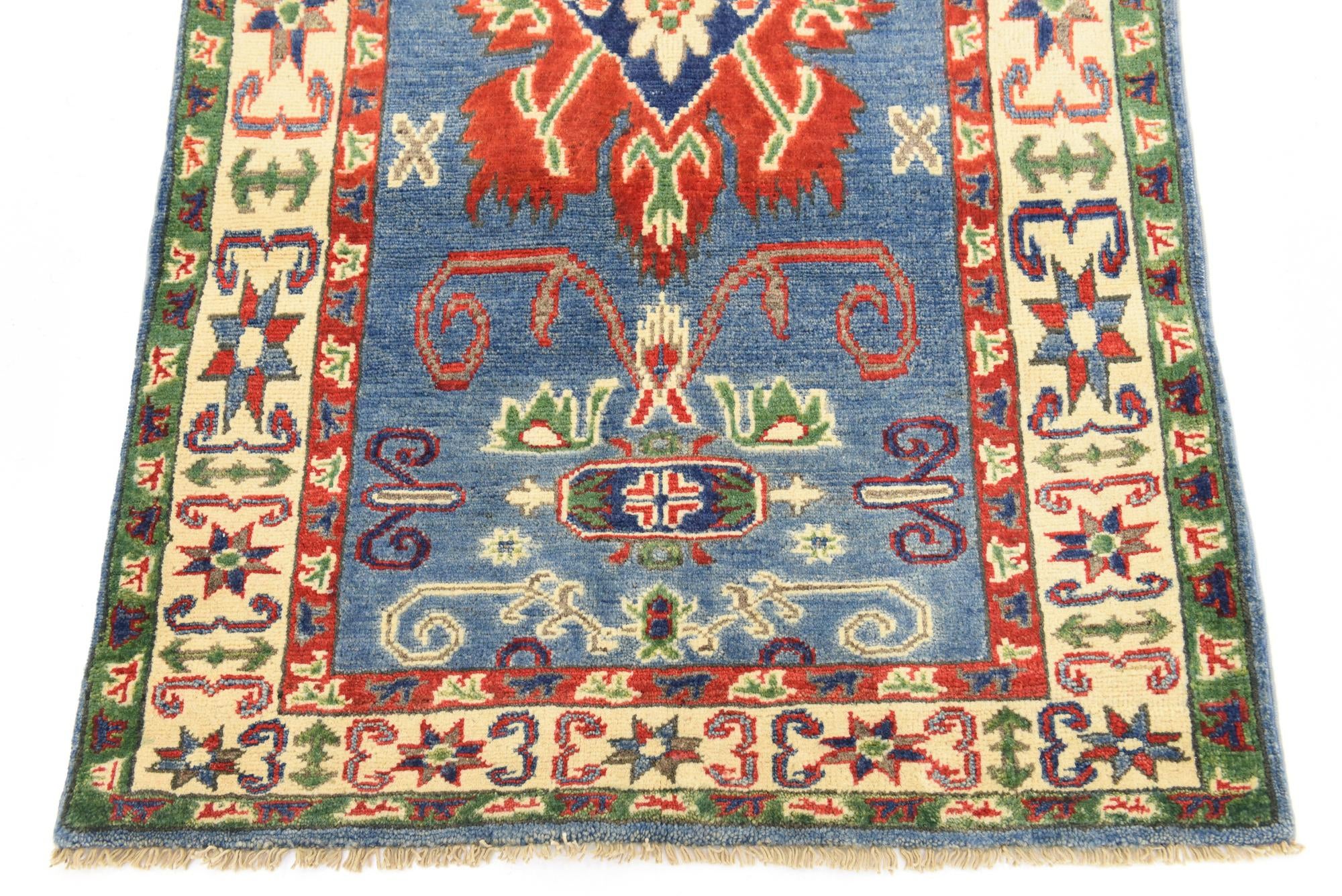 2' 10 x 4' 5 Hand Knotted Kazak Oriental Rug