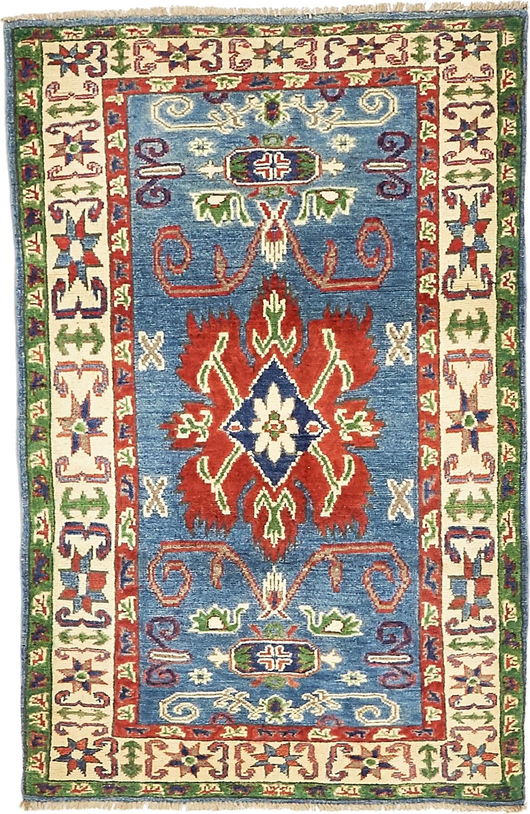 2' 10 x 4' 5 Hand Knotted Kazak Oriental Rug