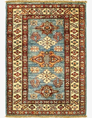 2' x 3' Hand Knotted Kazak Rug