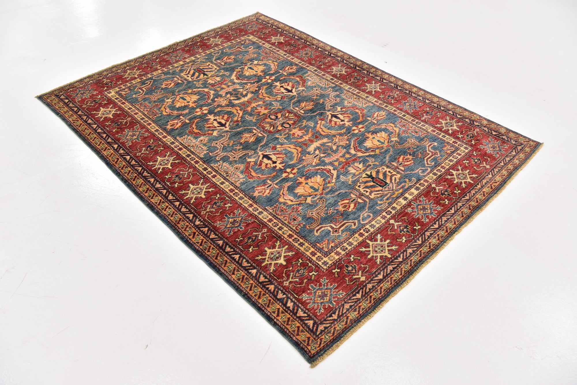 5' x 6' 9 Hand Knotted Kazak Oriental Rug