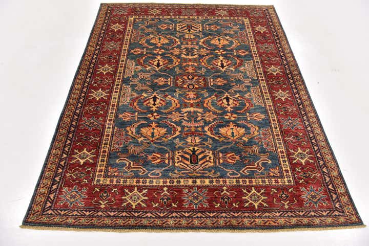 5' x 6' 9 Hand Knotted Kazak Oriental Rug