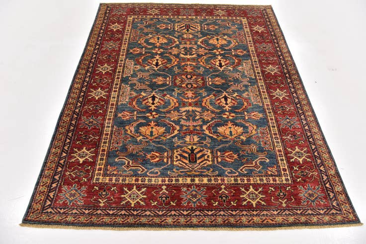Detail image of 5' x 6' 9 Hand Knotted Kazak Oriental Rug