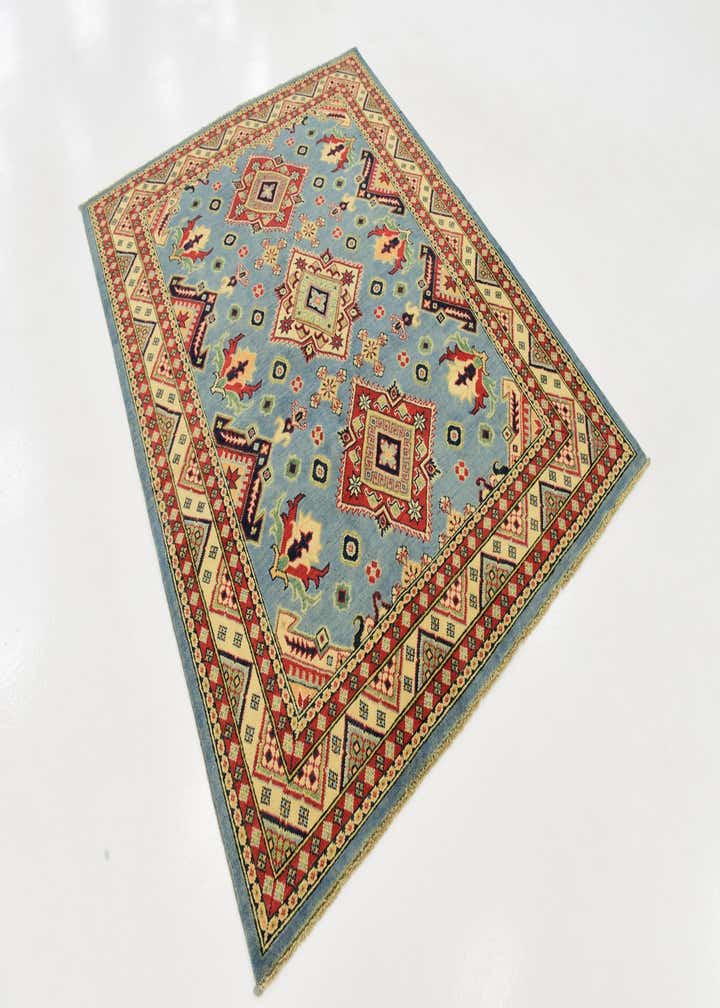 4' 10 x 6' 4 Hand Knotted Kazak Rug