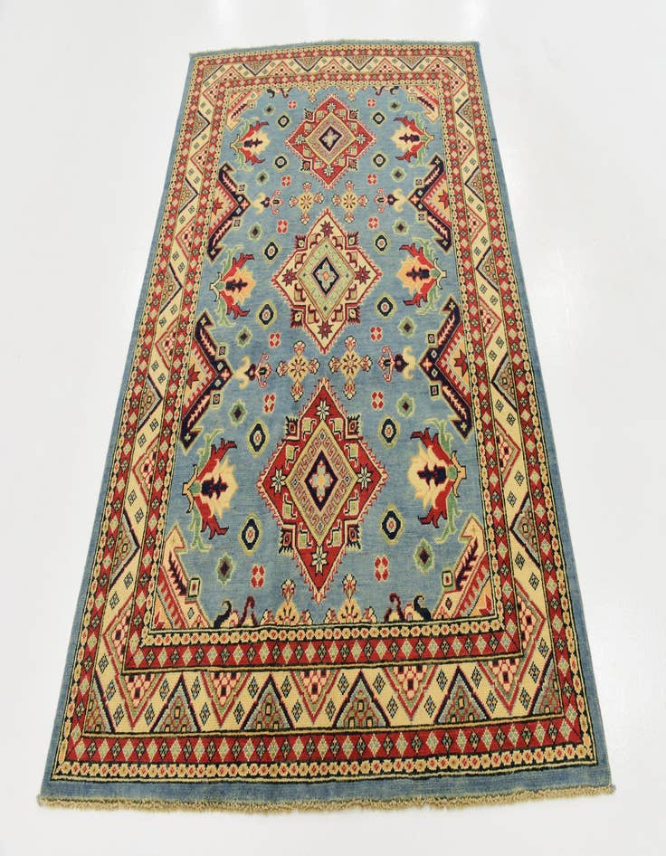 Detail image of 4' 10 x 6' 4 Hand Knotted Kazak Rug