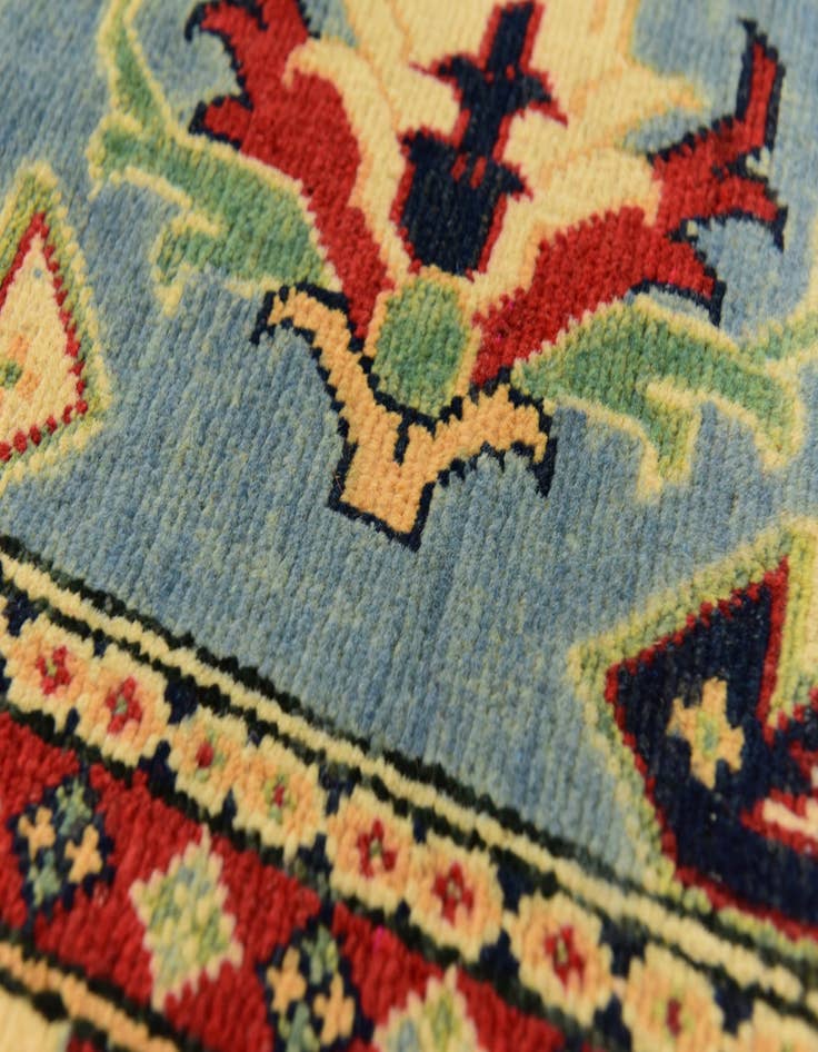 Detail image of 4' 10 x 6' 4 Hand Knotted Kazak Rug