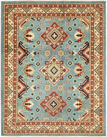 4' 10 x 6' 4 Hand Knotted Kazak Rug