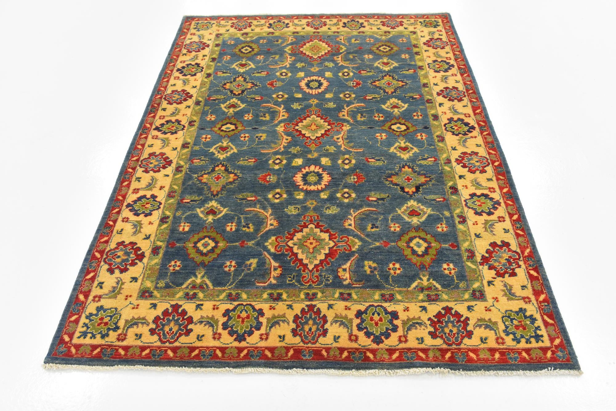 5' 2 x 6' 10 Hand Knotted Kazak Rug