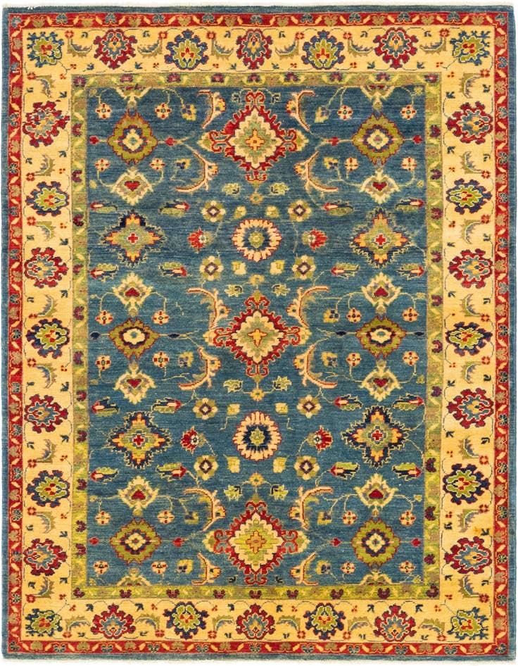 Detail image of 5' 2 x 6' 10 Hand Knotted Kazak Rug