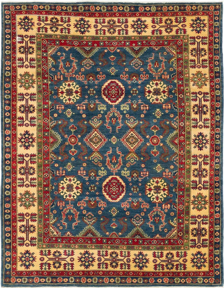Detail image of 6' 7 x 9' 3 Hand Knotted Kazak Rug