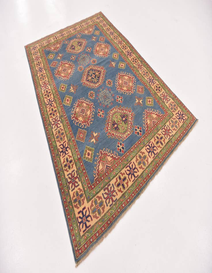 Detail image of 5' 7 x 7' 10 Hand Knotted Kazak Rug