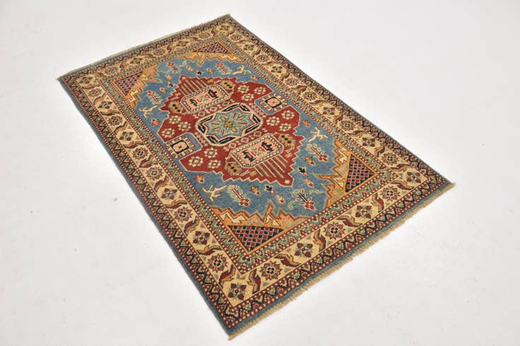 Detail image of 3' x 5' Hand Knotted Kazak Rug