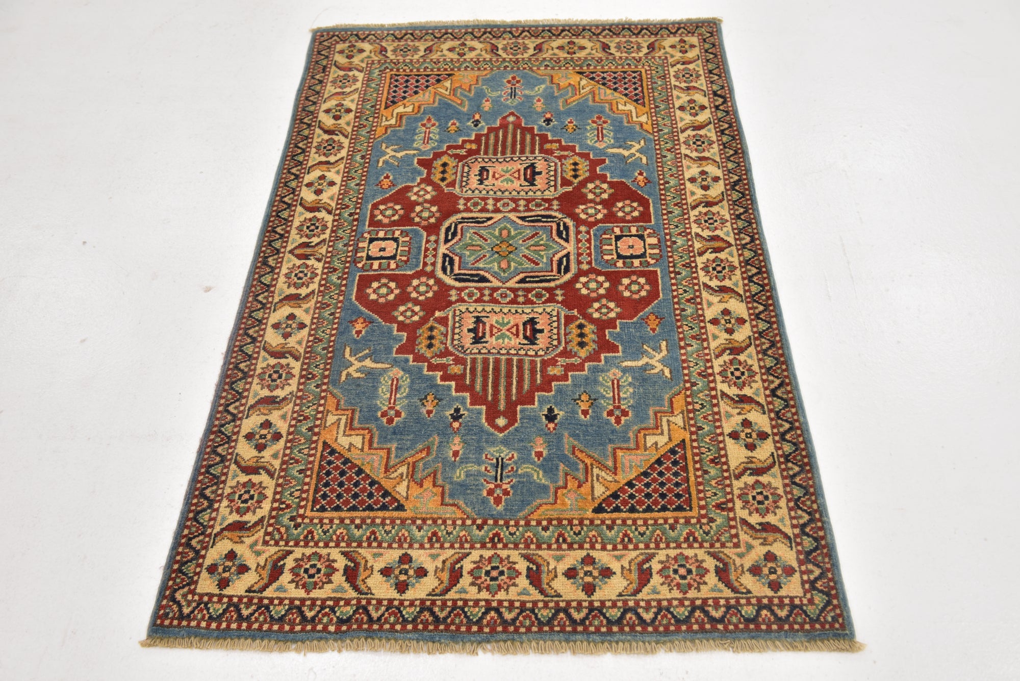 3' x 5' Hand Knotted Kazak Rug