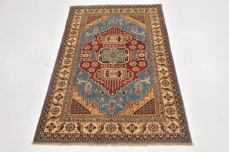 Detail image of 3' x 5' Hand Knotted Kazak Rug